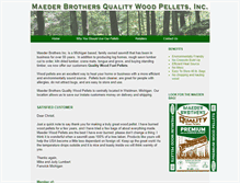 Tablet Screenshot of maederwoodpellets.com